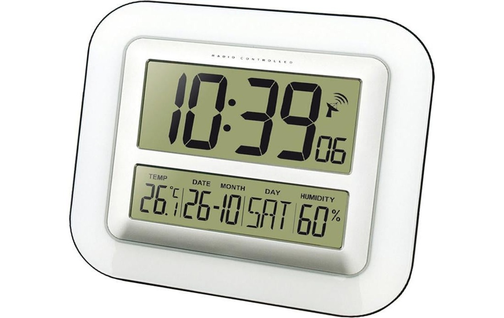Technoline Horloge murale radio WS8006 Blanc