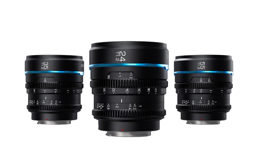 Sirui Longueur focale fixe Nightwalker 24, 35&55mm T1.2 – MFT