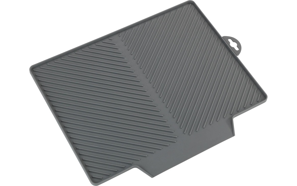 Wenko Tapis égouttoir Nelia Maxi 34 x 3 x 40 cm, Gris