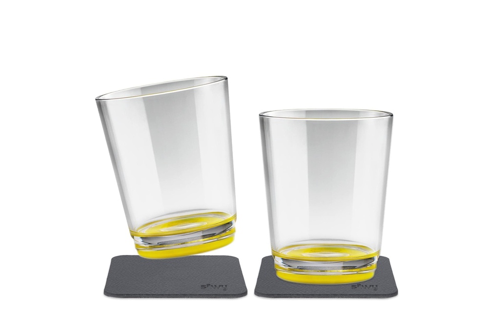 Silwy Gobelet de plein air Oh Yellow Lot de 2 magnétiques