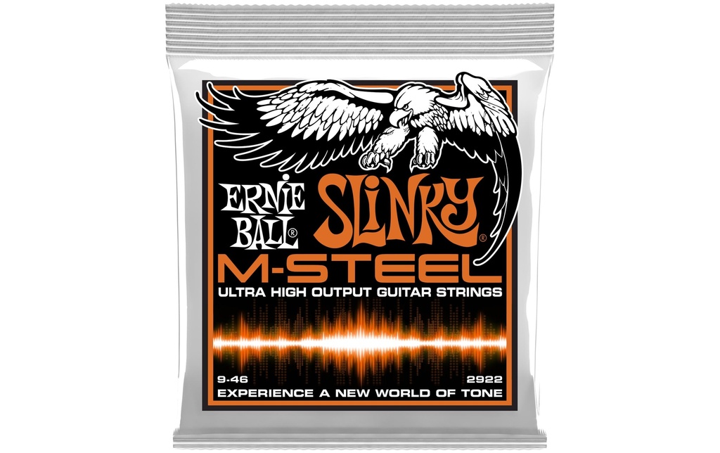 Ernie Ball Cordes de guitare 2922 Slinky M-Steel – Hybrid 09-46