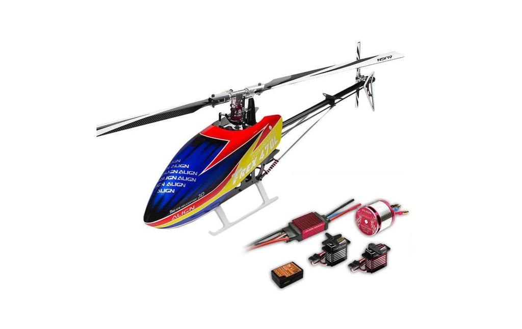 ALIGN Hélicoptère T-Rex 470LT Dominator Super Combo kit de construction