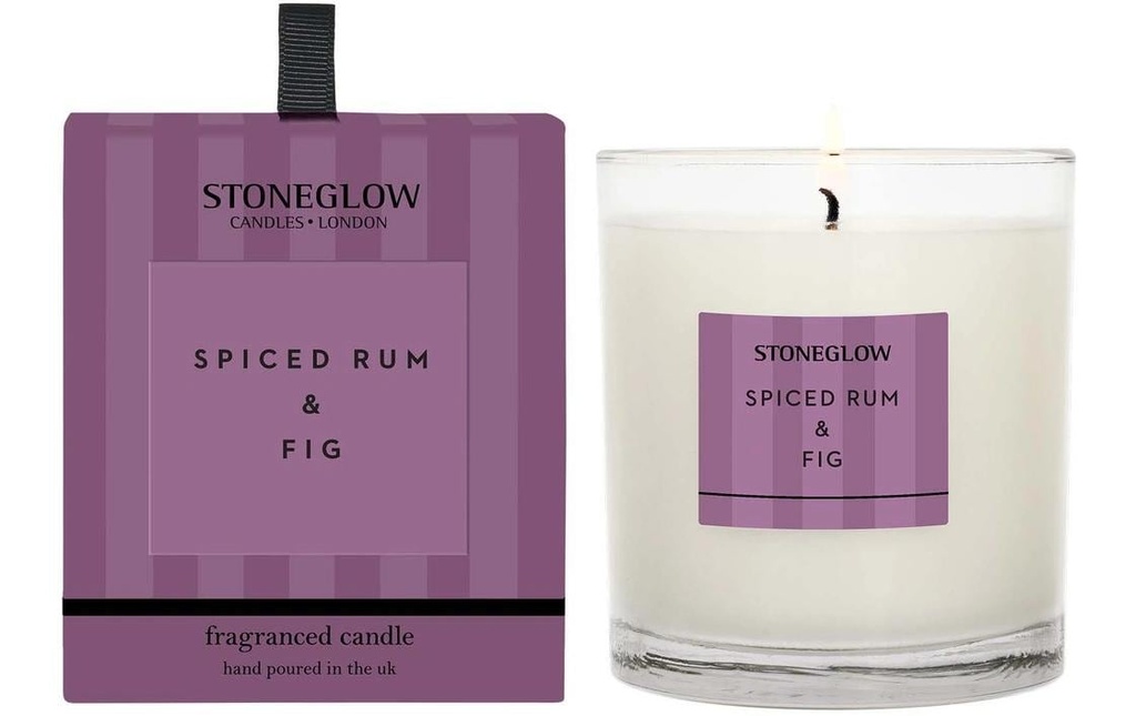 Stoneglow Bougie parfumée Spiced Rum & Fig 220 g