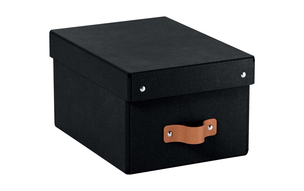 Leitz Boîte d'archives Puro petite, avec couvercle à charnière 2 pièces, Noir