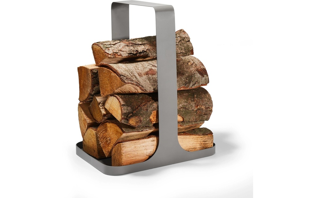 Philippi Panier à bois pour cheminée Log 36 x 26 x 44 cm, gris