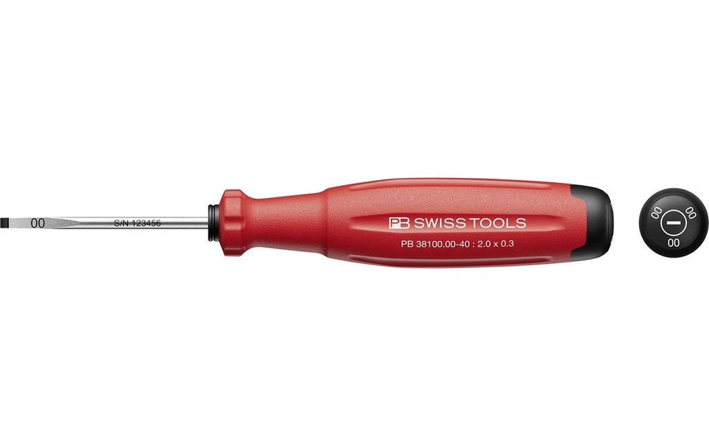 PB Swiss Tools Tournevis pour vis à fente SwissGrip Evo PB 38100.00-40