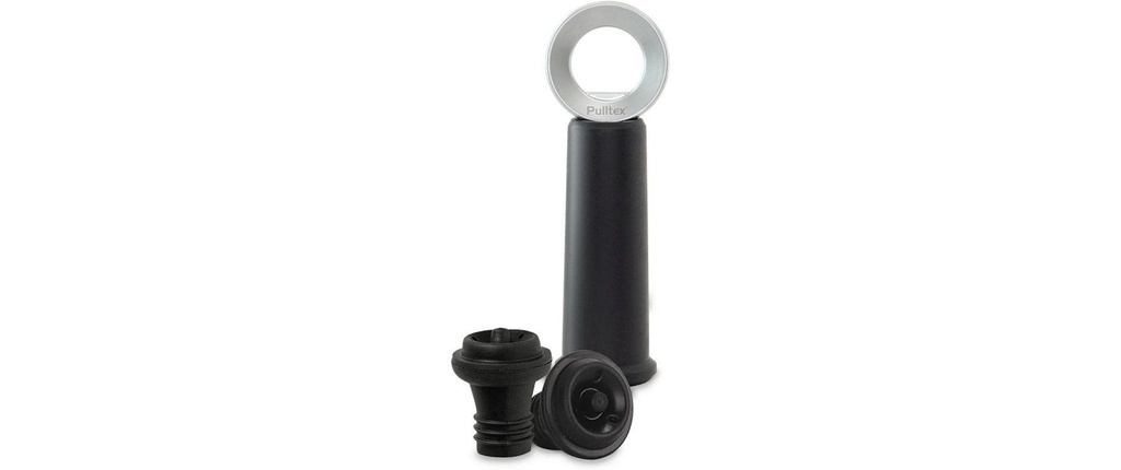 Pulltex Pompe à vide Fermeture Vin-O-Line Noir