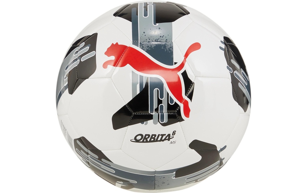 PUMA Ballon de football Orbita 6 MS Blanc-noir, Taille de la balle: 5