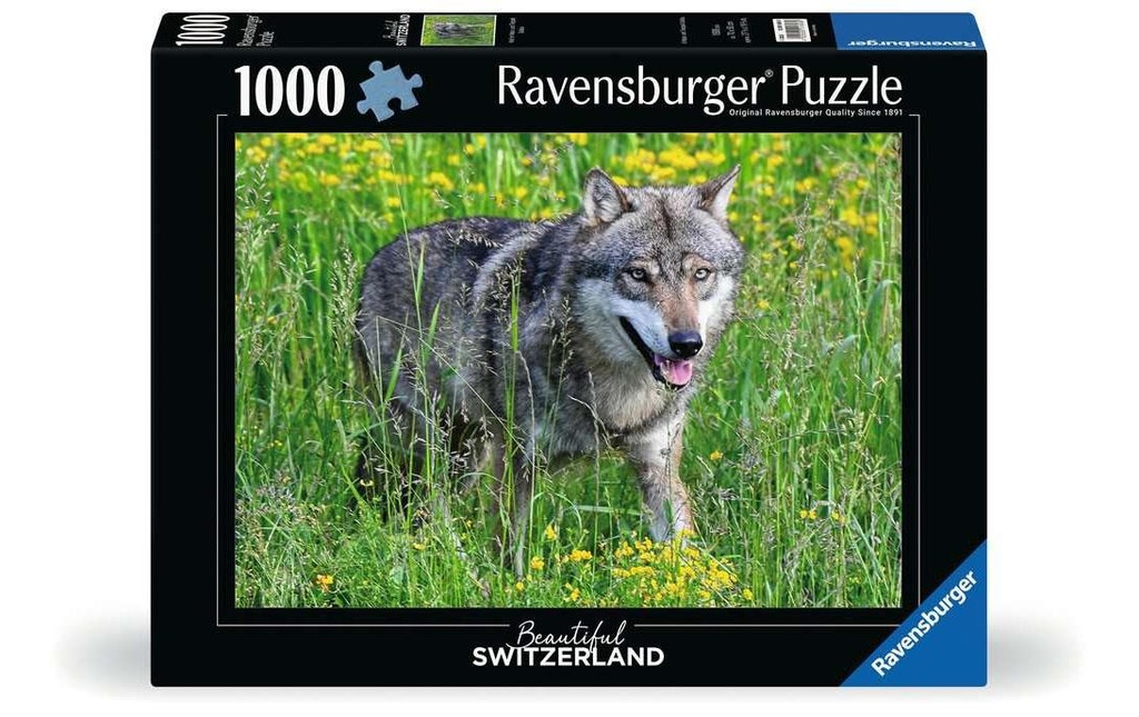 Ravensburger Puzzle Le loup dans le parc naturel et animalier de Goldau