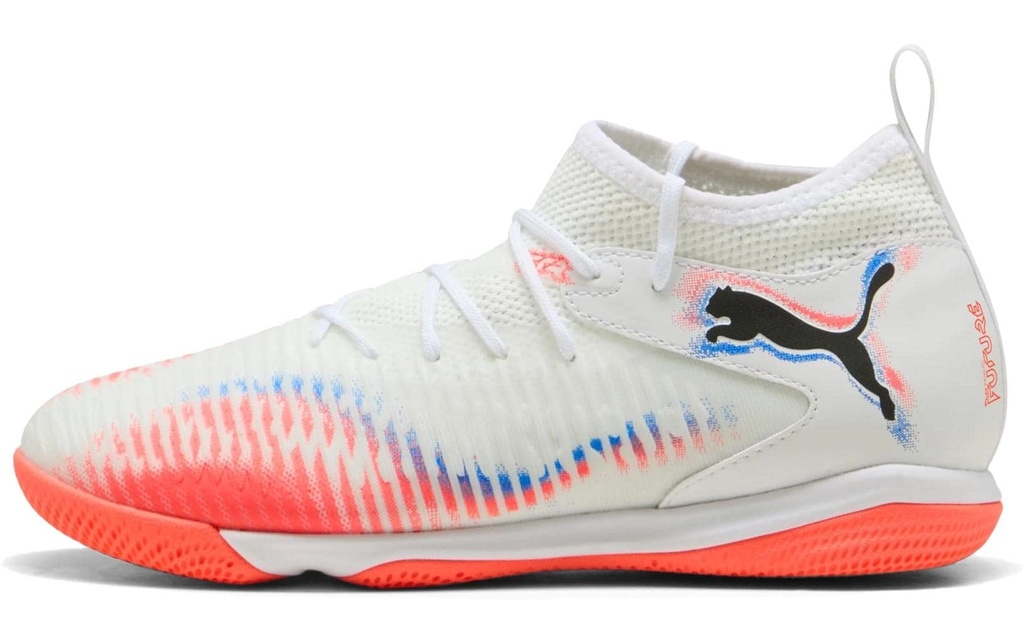PUMA Chaussure de football Future 8 Match It + Mid Jr White, 38.5