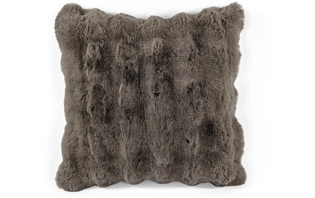 Tiseco Coussin Bubble Rabbit Stripe 45 x 45 cm, Gris chaud
