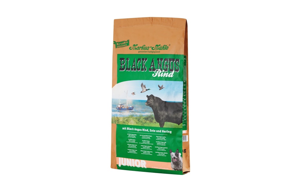 Markus Mühle Alimentation sèche Dog Black Angus Junior, 15 kg