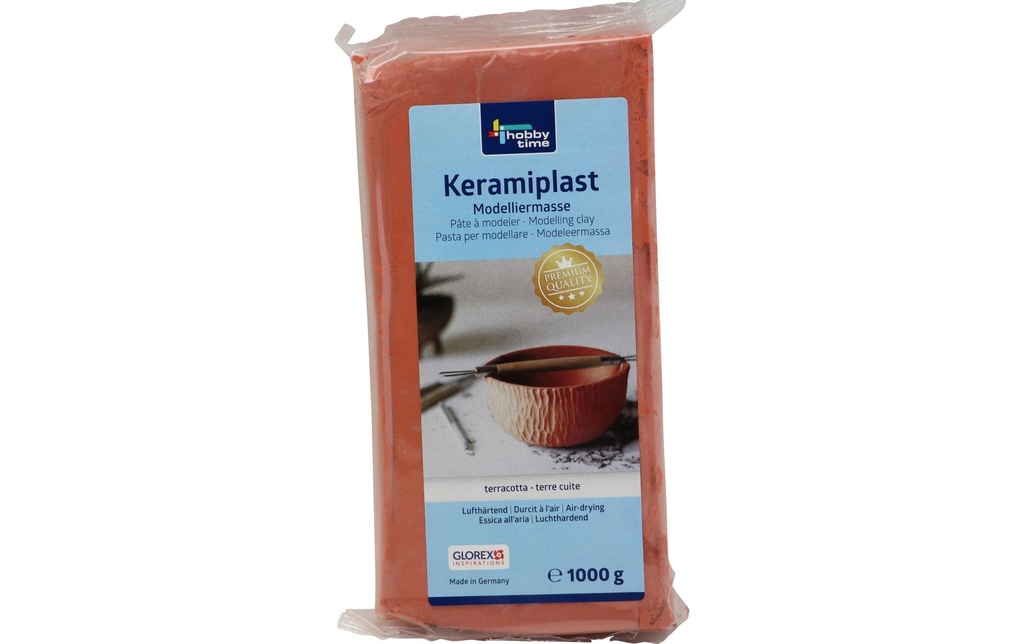 Glorex Matière à modeler Keramiplast Terracotta