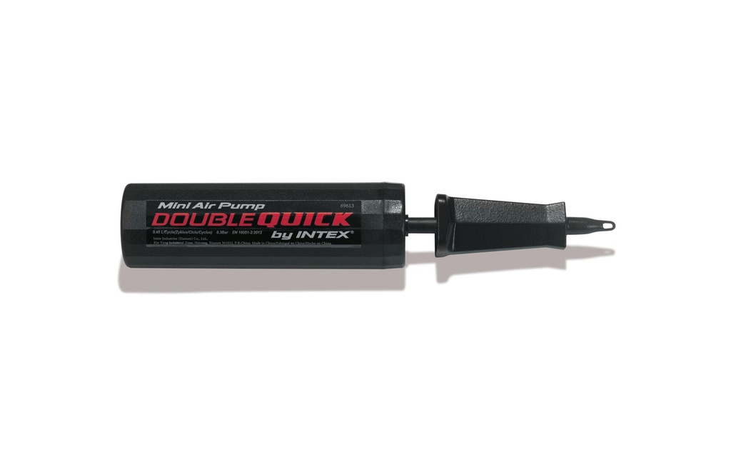 Intex Pompe à main Double Quick Mini Noir