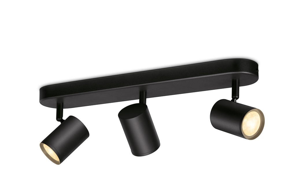 WiZ IMAGEO 3er Spot Tunable White Plafonnier noir