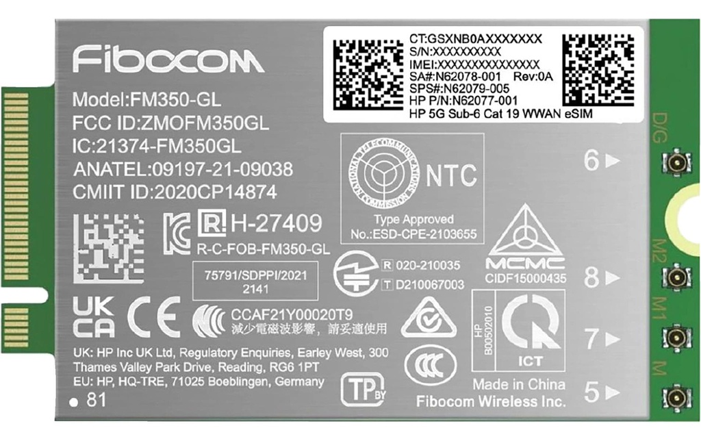 HP Module 5G Sub-6 Cat 19 WWAN