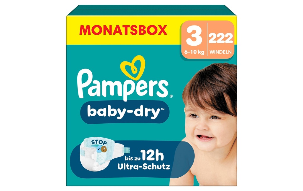 Pampers Couches Baby Dry Midi taille 3