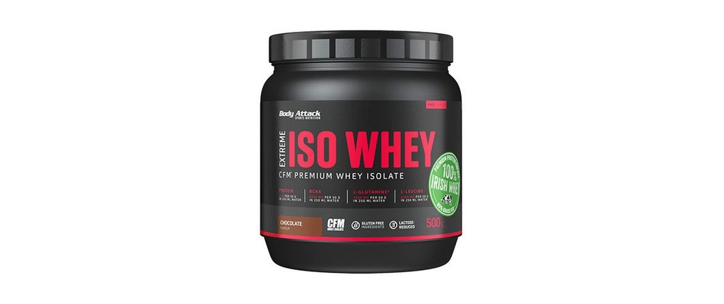 Body Attack Poudre Extreme Iso Whey Professional chocolat 500 g