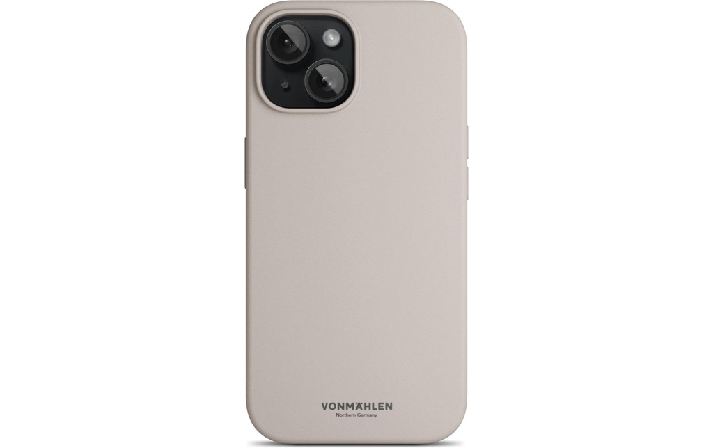 Vonmählen Coque arrière Eco Silicone iPhone 15 Cream