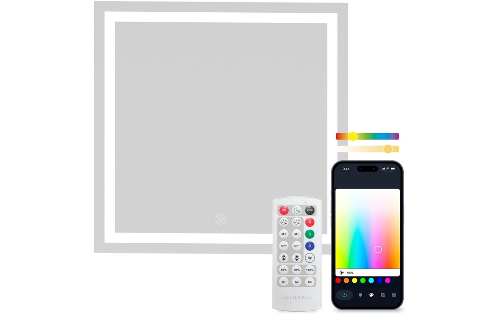 KSiX Lampe de salle de bains Aqua Smart miroir RGB 70 cm