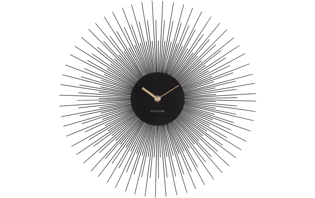 KARLSSON Horloge murale Peony Ø 45 cm, Noir