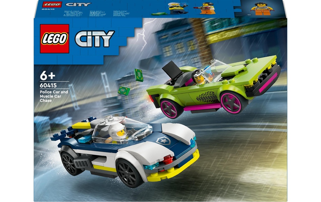 LEGO® City Poursuite en voiture de police et en muscle car 60415