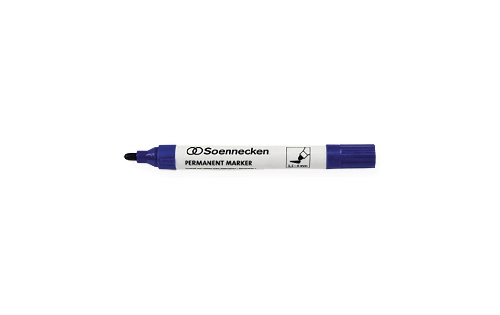 Soennecken Marqueur indélébile Bleu, 10 pièces