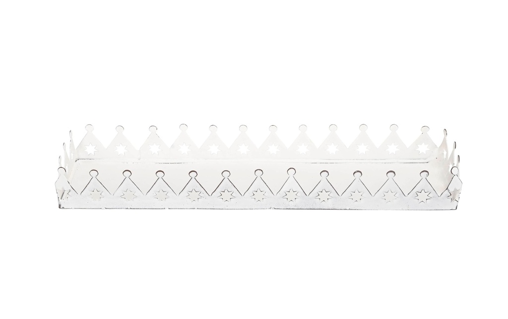 COCON Coupe déco avec pointes 28 x 7.5 x 3 cm, blanc