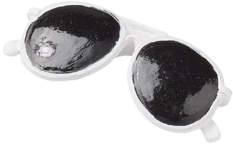 HobbyFun Mini ustensiles Lunettes de soleil 2 pièces, blanc