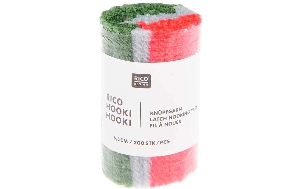 Rico Design Rico Hooki Hooki fil à nouer, marbré Vert