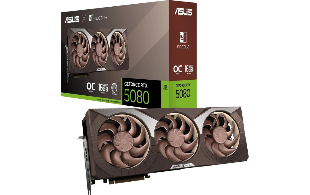 ASUS Carte graphique GeForce RTX 5080 16GB GDDR7 Noctua OC Edition