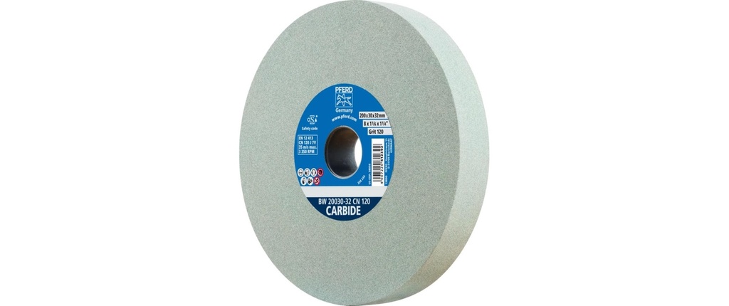 Pferd Meules à chevalet Ø 200 x 30 mm Ø de perçage 32 mm SiC120