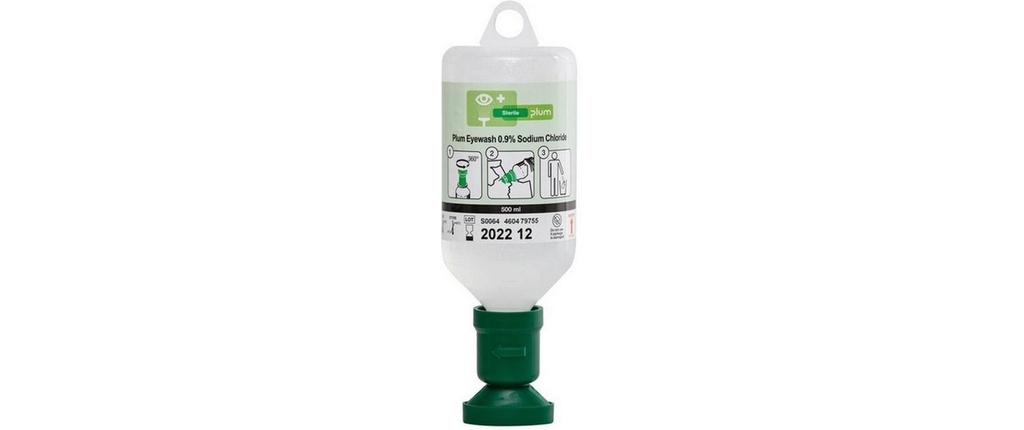 PLUM PLUM rince-œil NaCl 0.9 500 ml