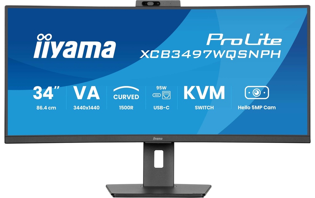 iiyama Moniteur ProLite XCB3497WQSNPH-B1 34 , 3440 x 1440 (UWQHD)