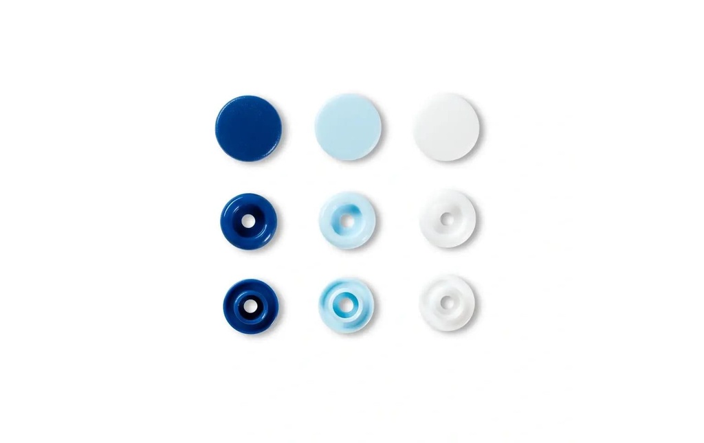 Prym Boutons poussoirs Boutons de couleur Vert/marron, 12.4 mm, 30 pièces