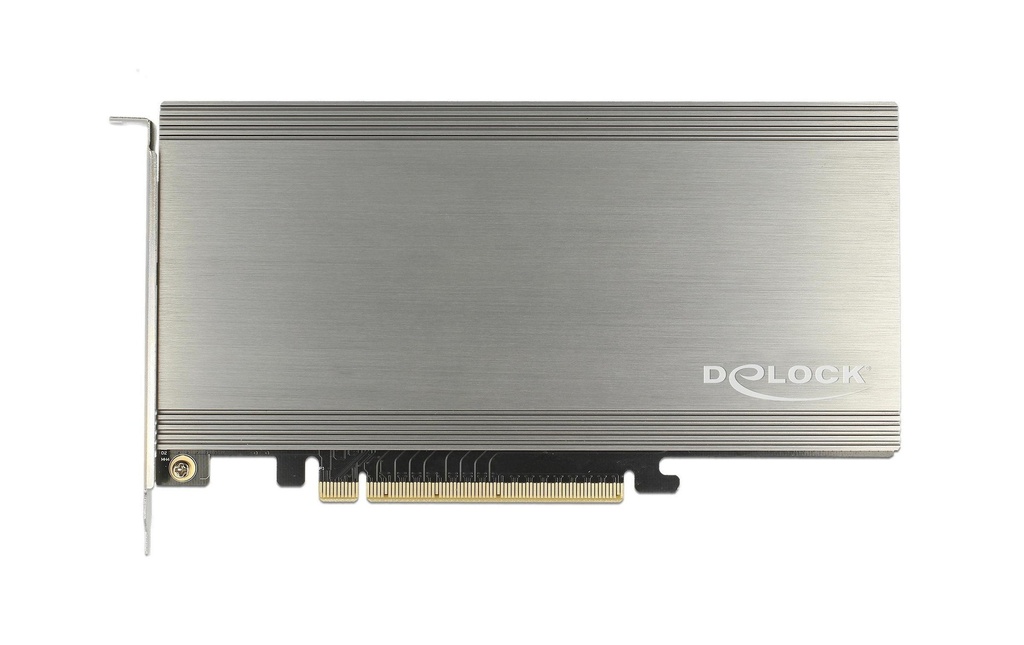 Delock Adaptateur de bus hôte 2x NVME M.2 SSDs, PCI-Ex16, amorçable