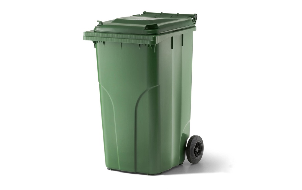 Verwo Conteneur en plastique avec couvercle 240 l, Vert