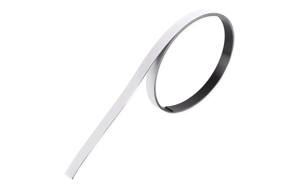 Berec Bande magnétique 10 mm x 1 m, Blanc
