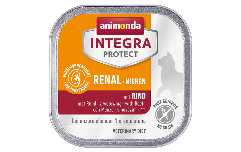 Animonda Integra Protect Nourriture humide Reins rénaux bovins, 100 g