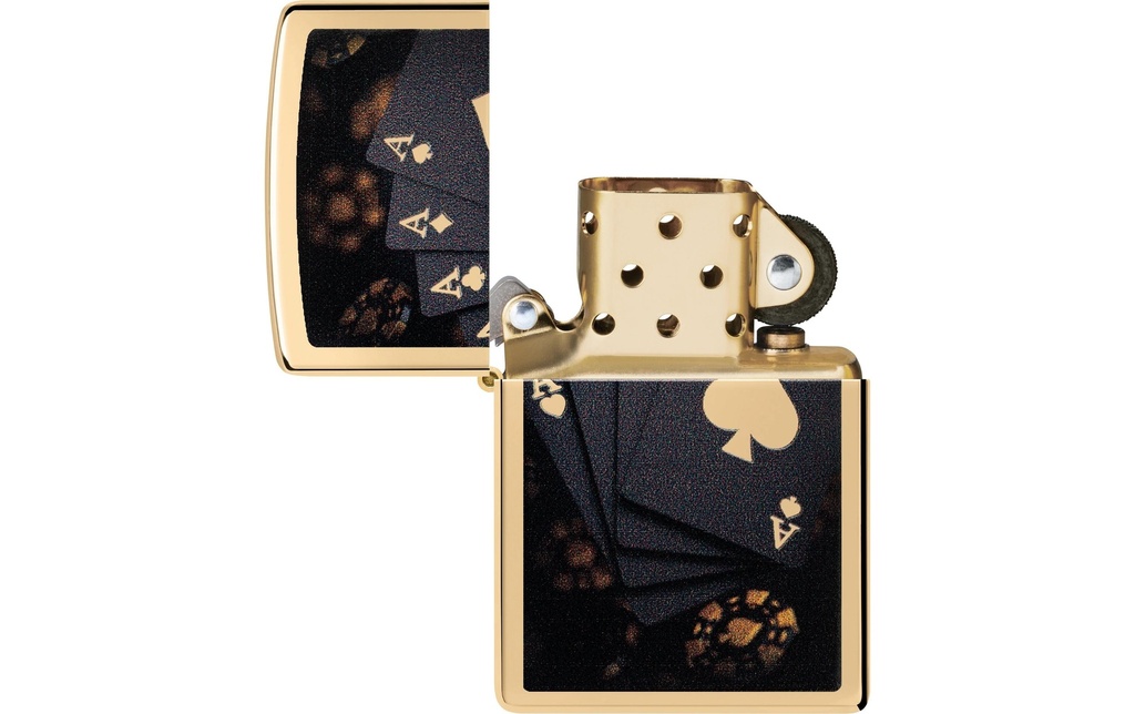 ZIPPO Poker Design Doré