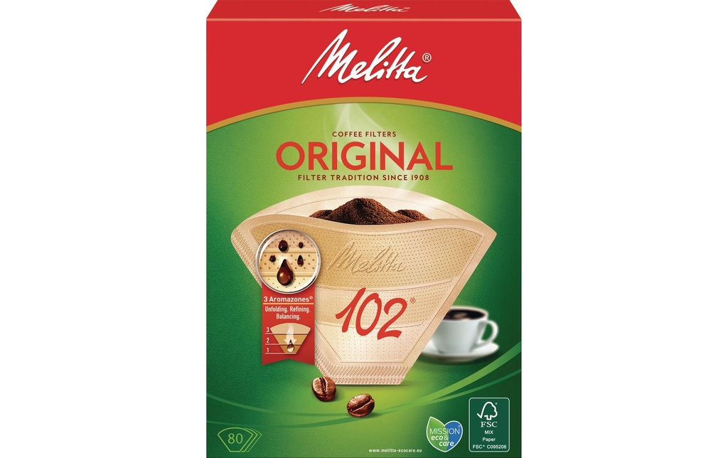 Melitta Filtre Original 102 80 Pièce/s