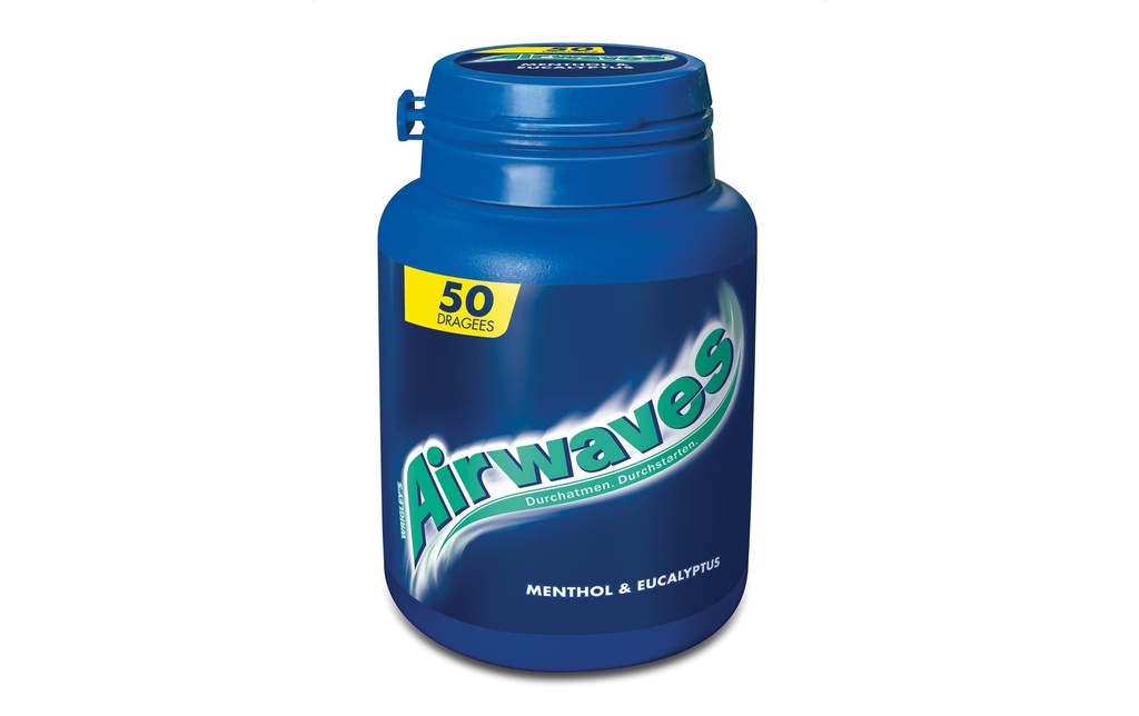 Airwaves Chewing-gum Menthol & Eucalyptus 50 pièces