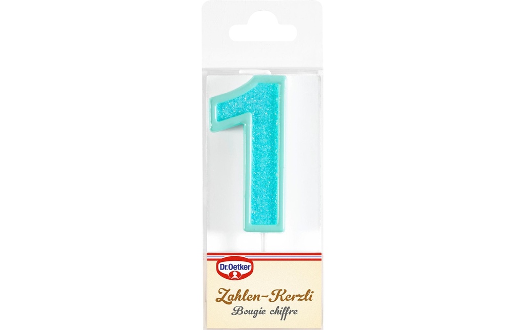 Dr.Oetker Bougie en forme de chiffre 1 1 Pièce/s