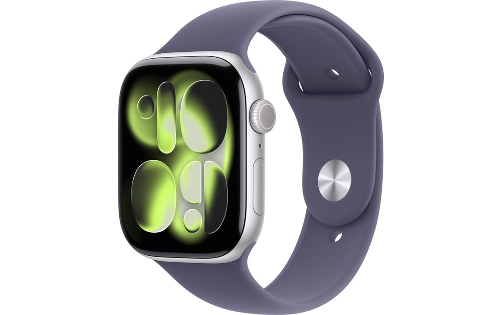 Apple Watch Series 11 46 mm LTE Silver Alu Purple Fog Sport M/L