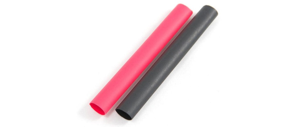 EP Gaine thermorétractable 1 m x 12 mm Rouge Noir