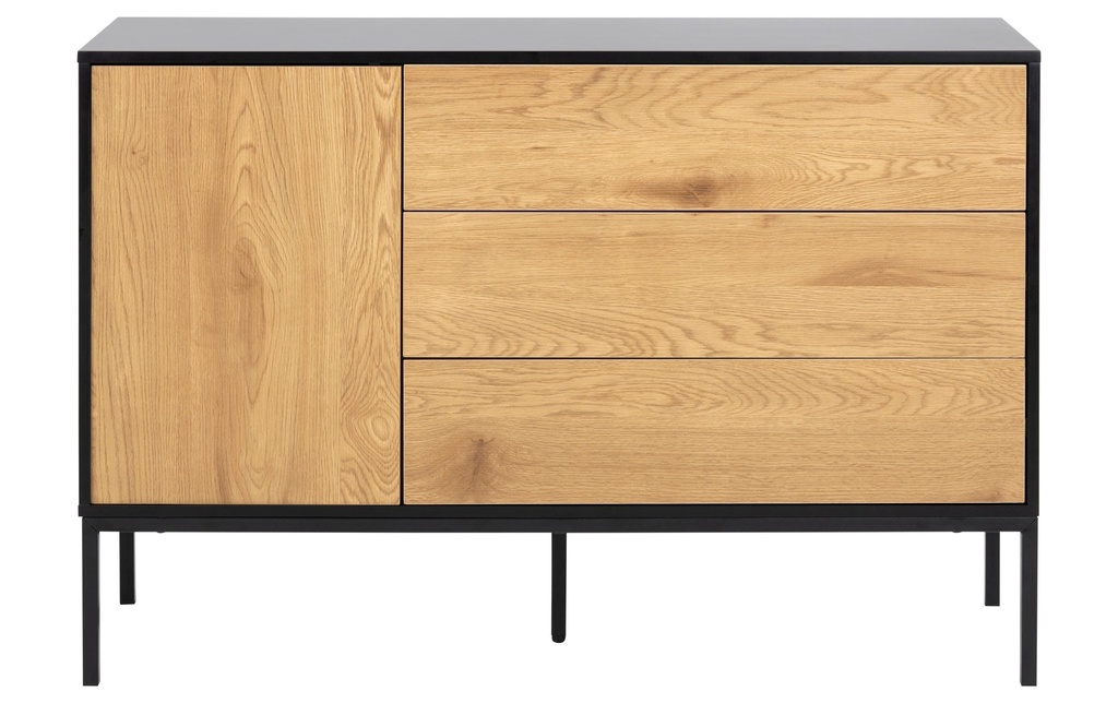 AC Design Buffet Seaford 120 x 40 x 82 cm, Noir/Nature
