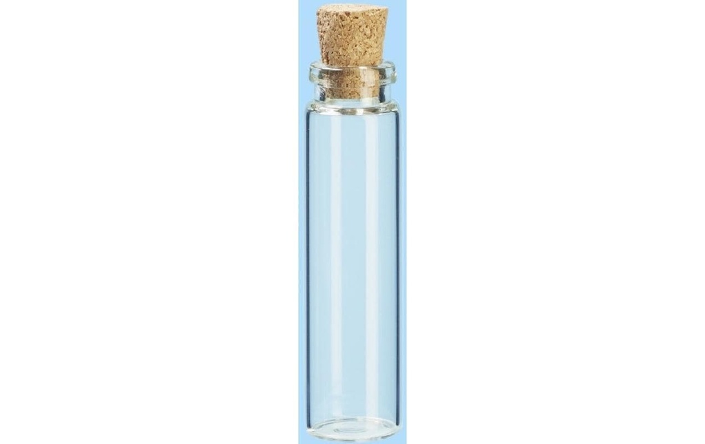 HobbyFun Mini ustensiles Tubes en verre Liège 6 pièces