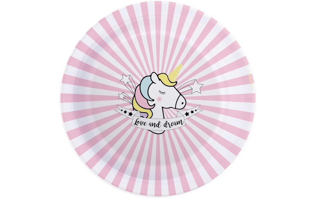 ScrapCooking Assiettes jetables Licorne 8 Pièce/s
