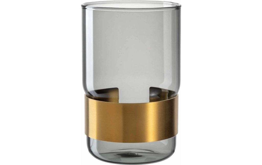 LEONARDO Vase Silenzio 15 cm, or/transparent