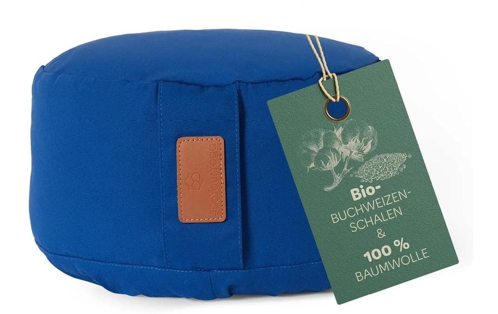 DoYourYoga Coussin de yoga Vishnu Cosses de sarrasin, bleu foncé